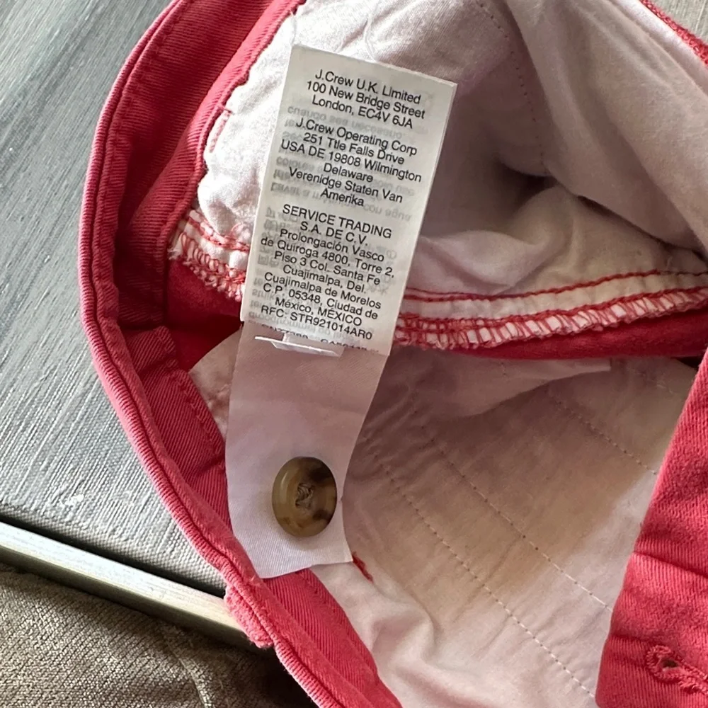 J. Crew Men's Bold Red Chinos